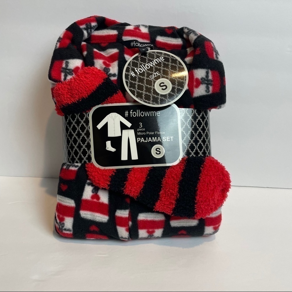 Follow Me PolarFleece Pajama Set NWT